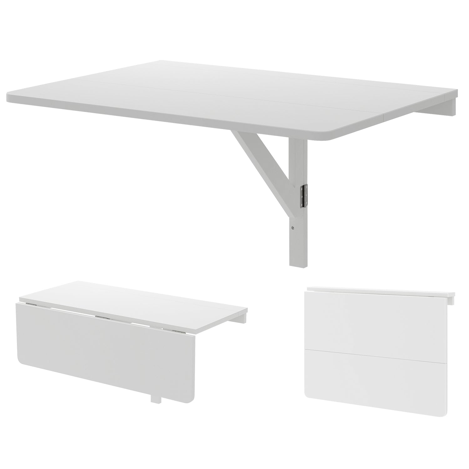 31.5 x 23.5 Inch Wall Mounted Folding Table for Small Spaces