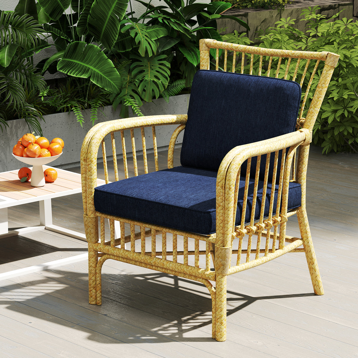 2-Pack Outdoor Patio Cushion Set with Removable Covers