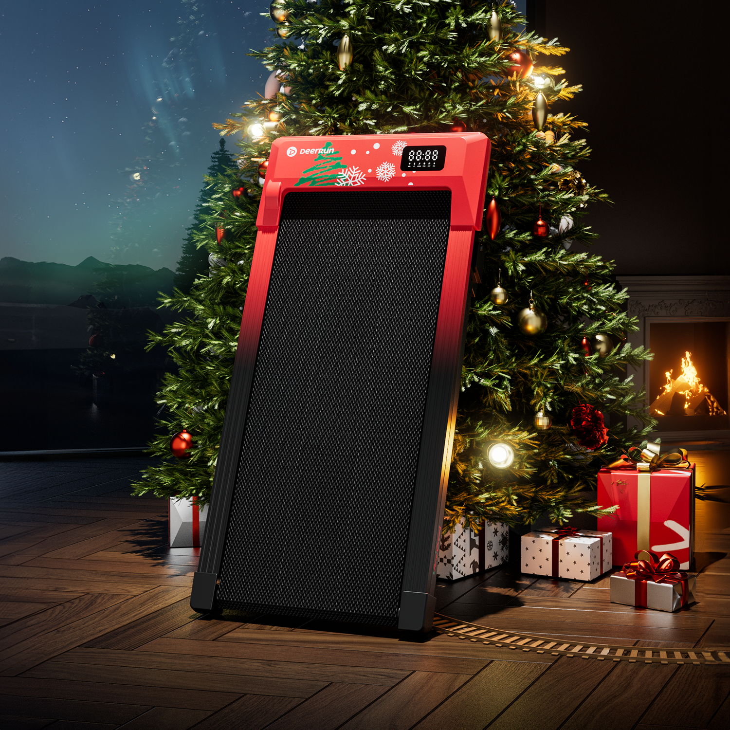 DeerRun Q2 Urban Smart Walking Pad with Incline Treadmill Remote Control