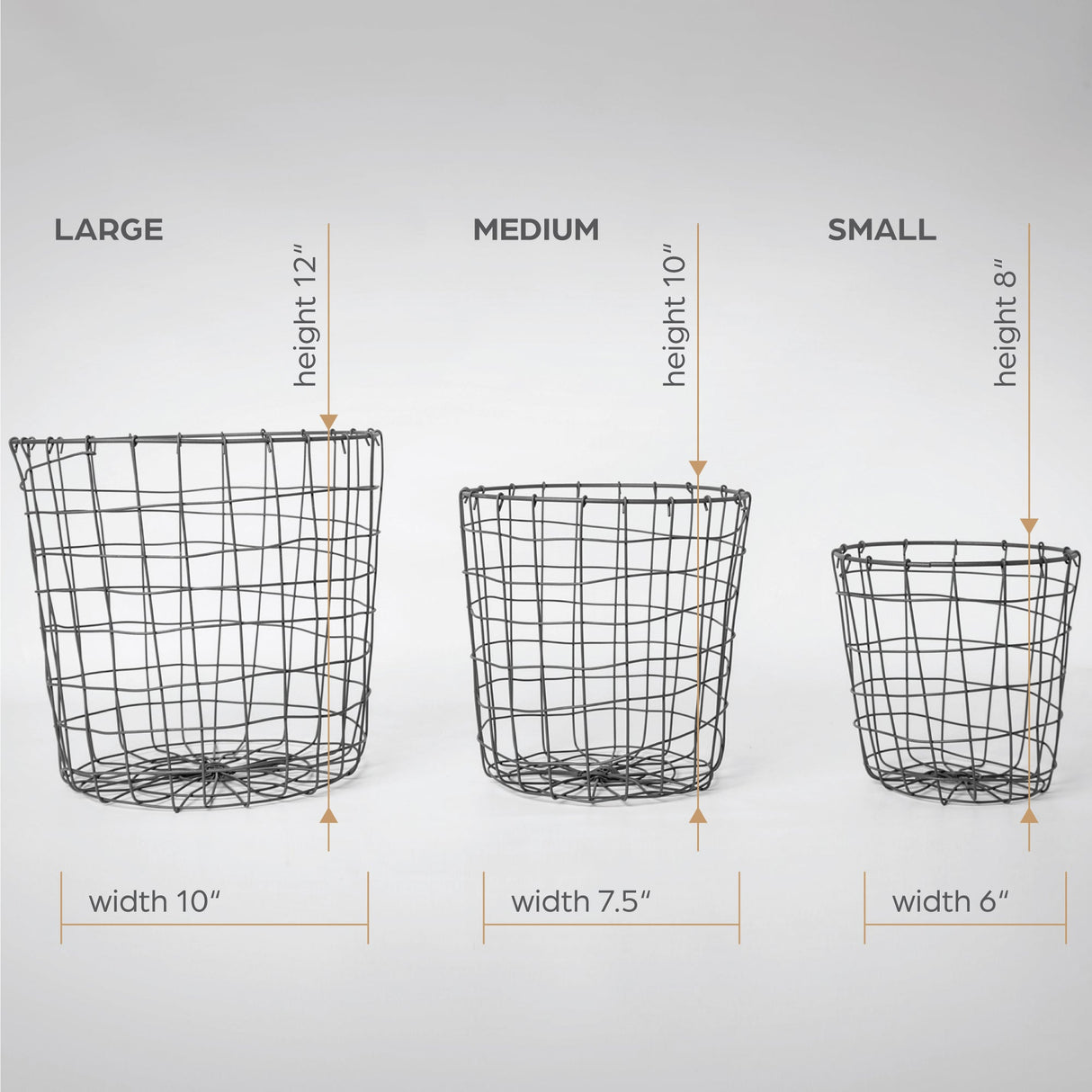 308 - Round Iron Basket