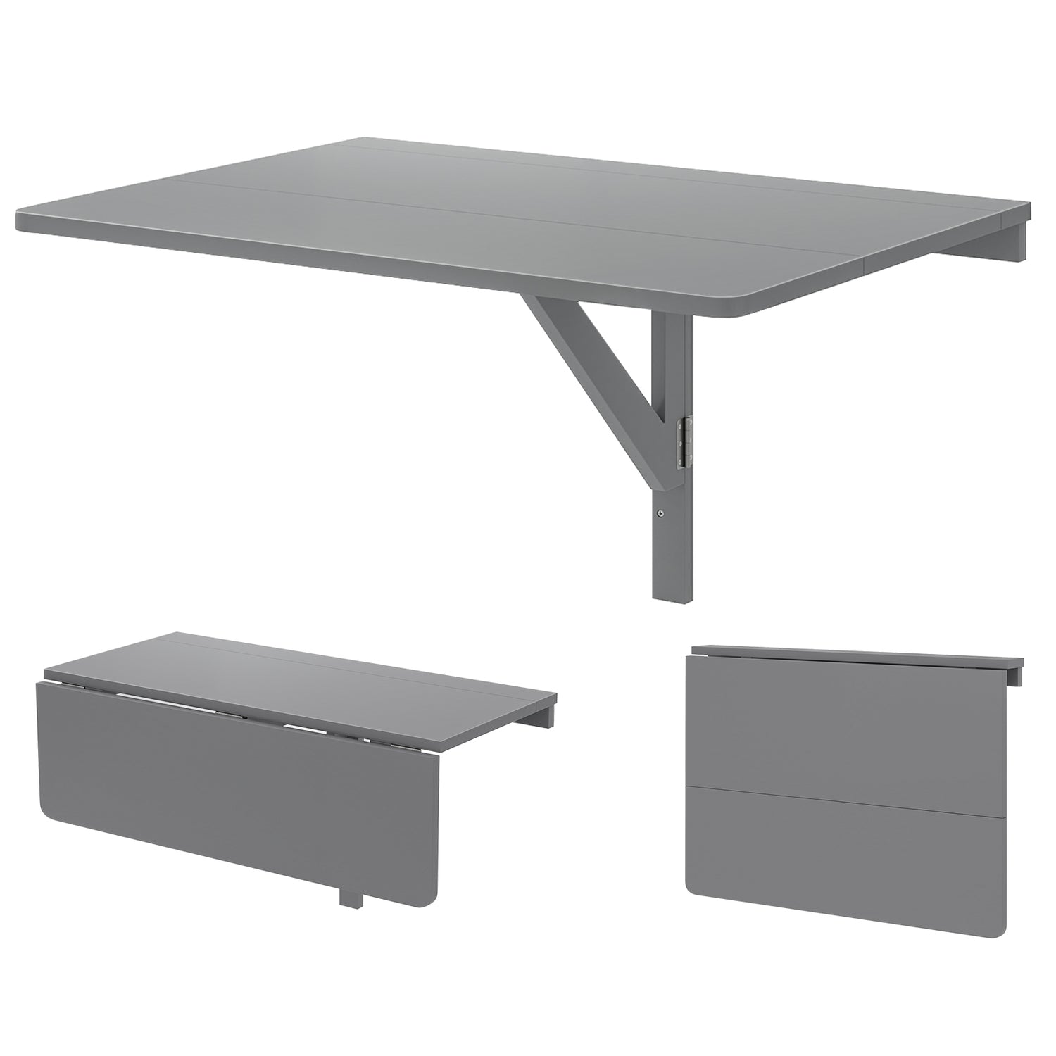 31.5 x 23.5 Inch Wall Mounted Folding Table for Small Spaces