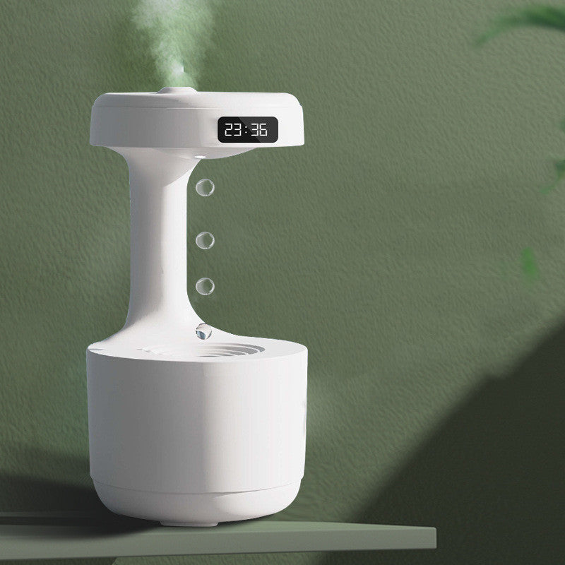 Anti-Gravity Humidifier with Clock Aroma Diffuser