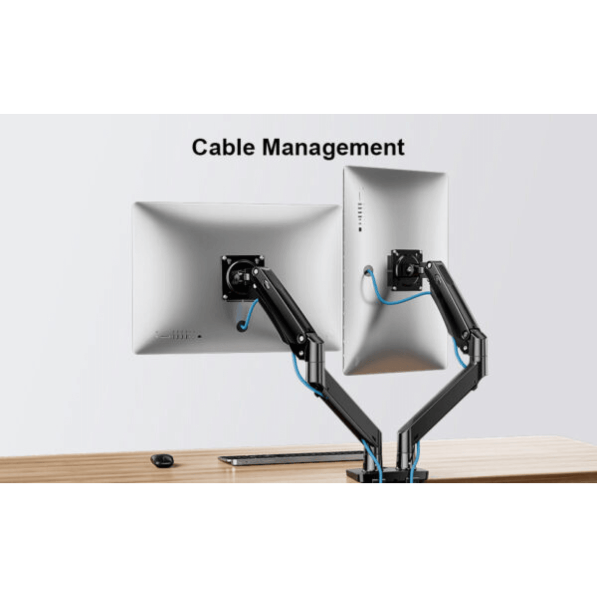 ErgoAV Gas Spring Desk Mount for Dual Monitors 13" to 35"