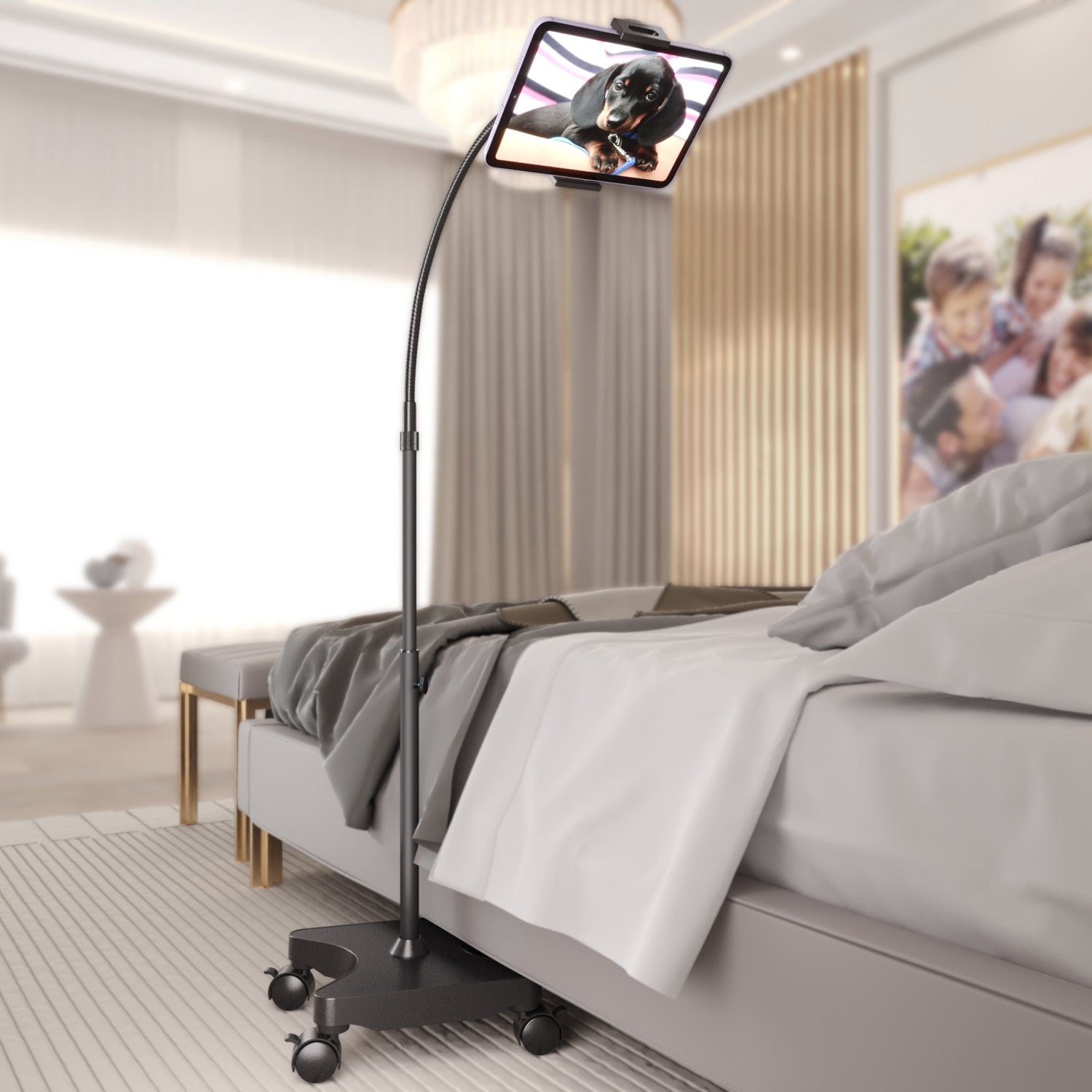 NEW - LEVO Gooseneck Tablet Floor Stand WITH Casters