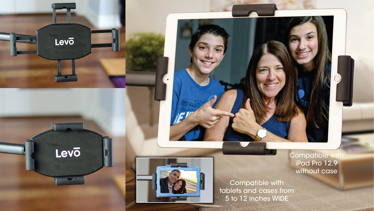 LEVO G2 Table Clamp Tablet Stand - Gunmetal Black