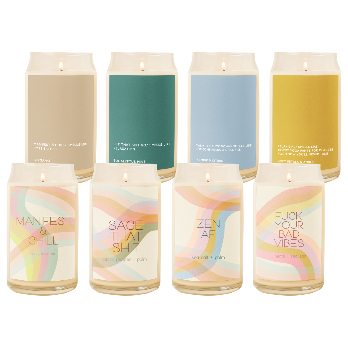 Candle Can Glass - Good Vibes Only