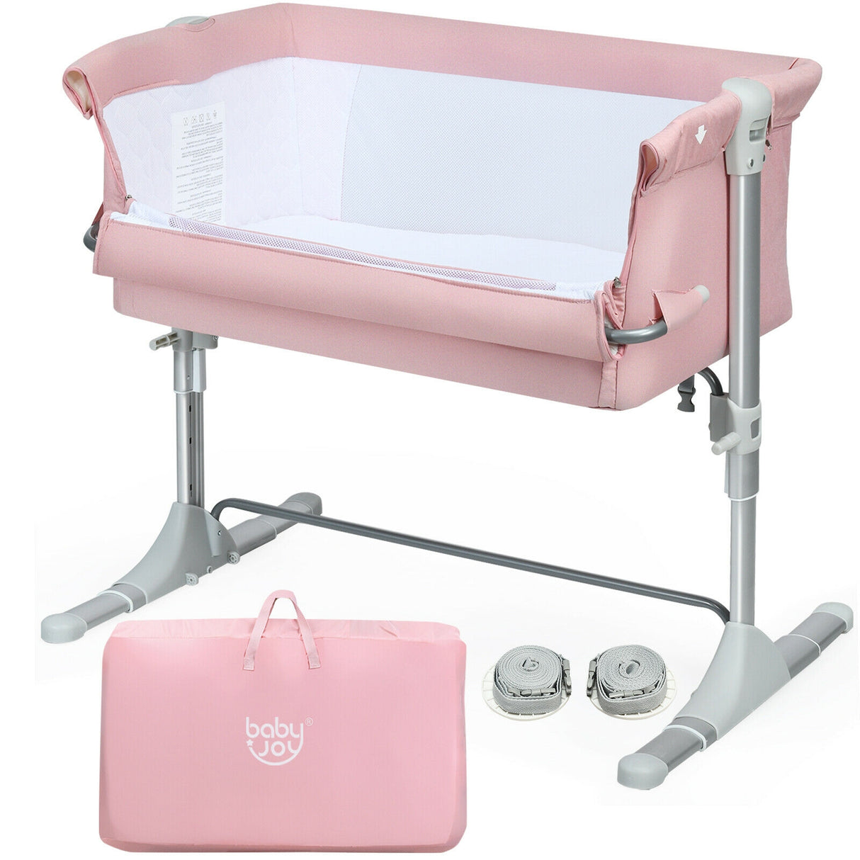Travel Portable Baby Bed Side Sleeper Bassinet Crib with Carrying Bag