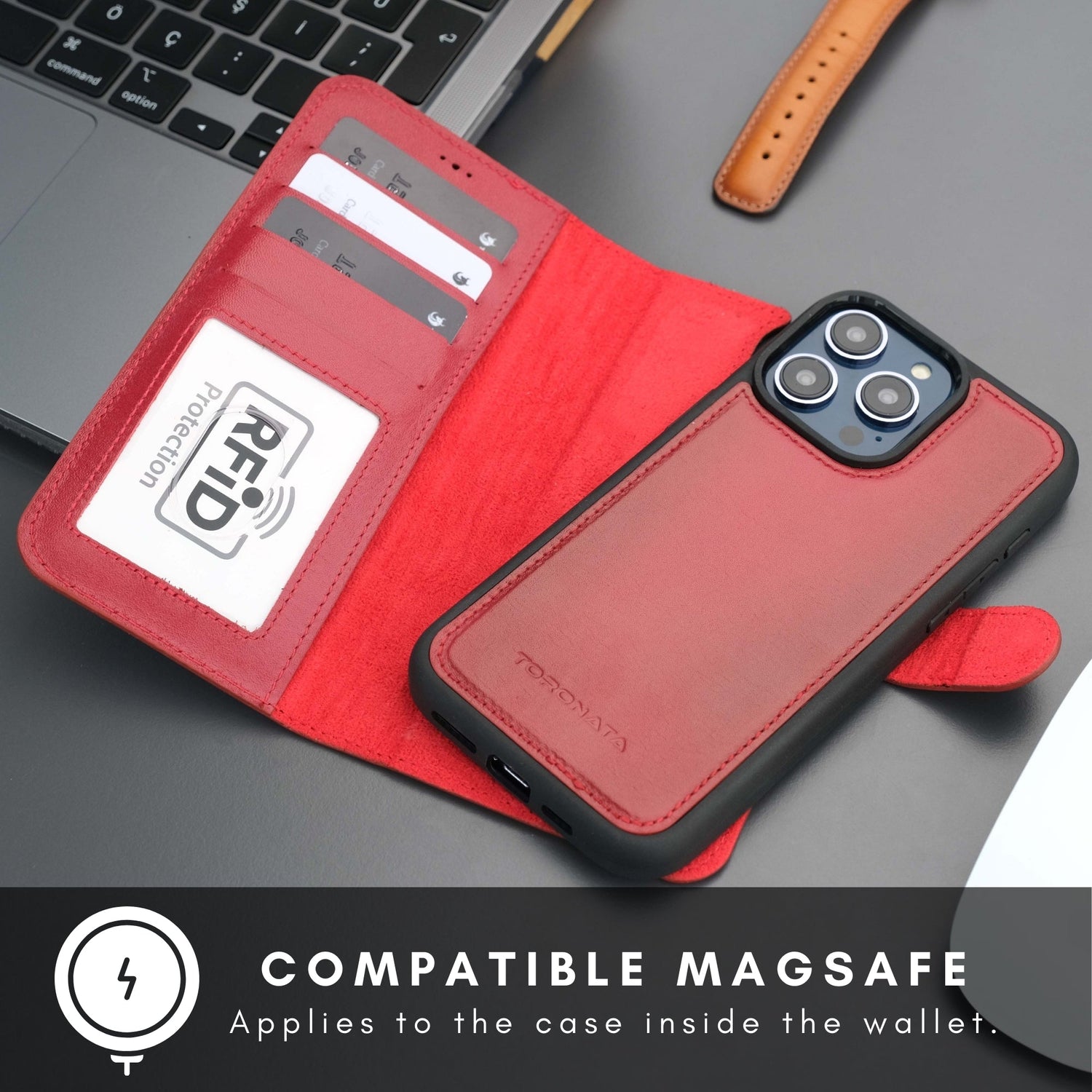 Casper Leather iPhone 14 Pro Max Wallet Case | MagSafe