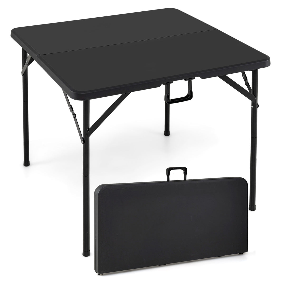 Square Foldable Card Table with Carrying Handle