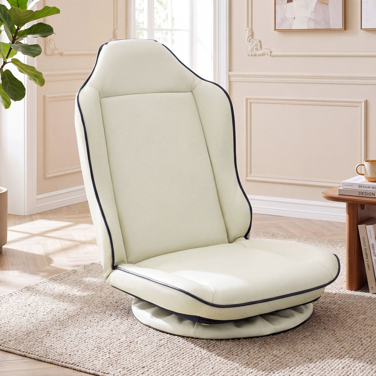 360° Swivel Floor Gaming Chair with 5-Level Adjustable Backrest