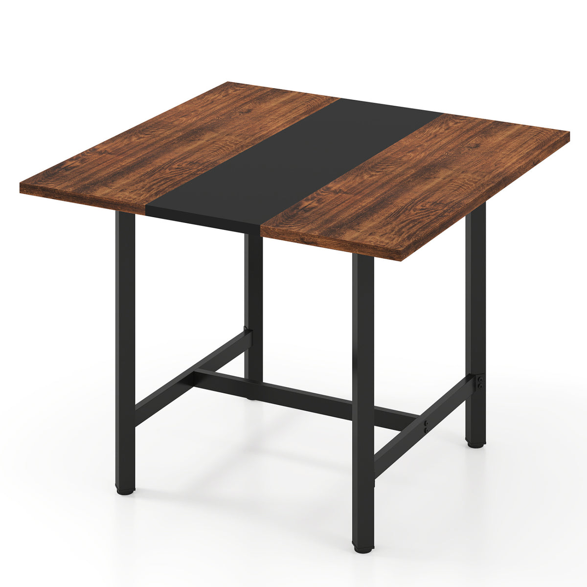 Square Conference Table Meeting Room Table with Thickened Tabletop