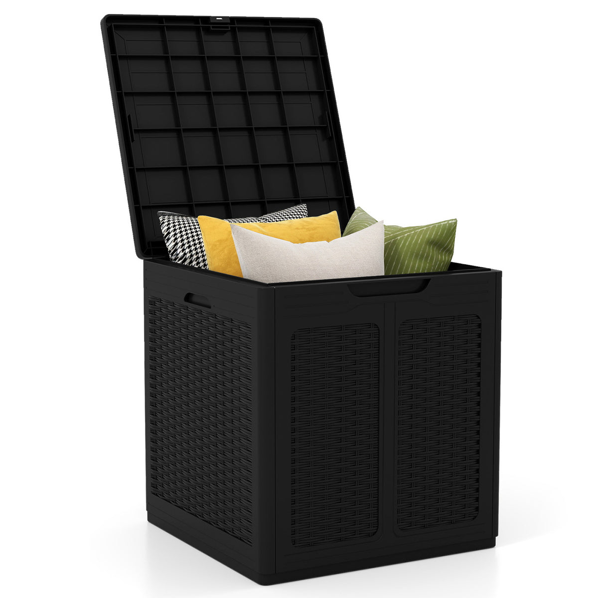 Deck Box with Lockable Lid Package Delivery Box for Patio Furniture Cushions