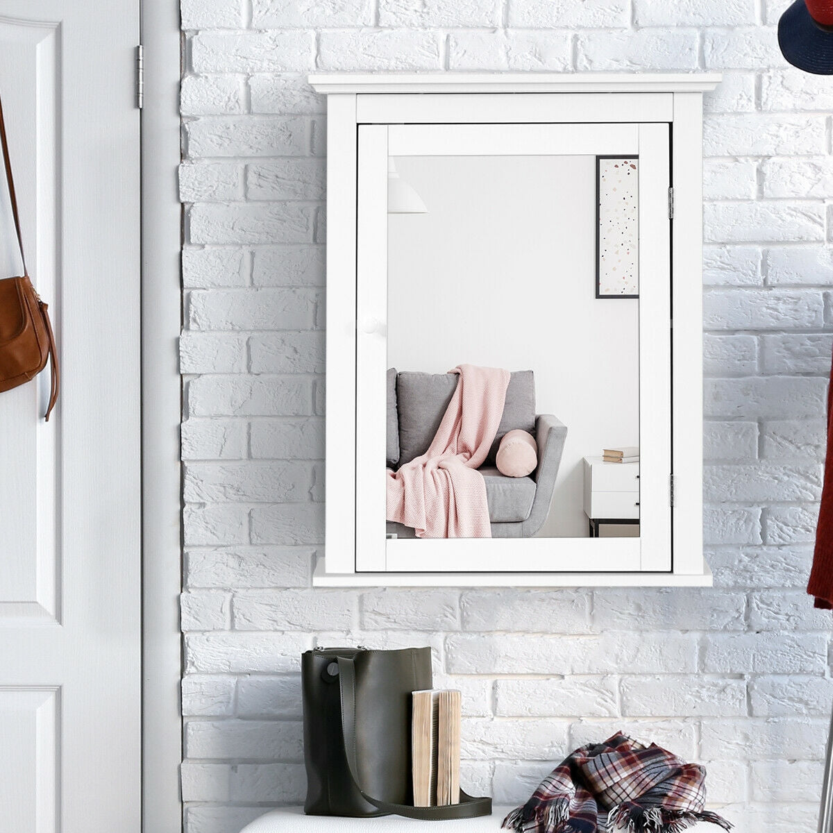 Bathroom Wall Mounted Storage Mirror Medicine Cabinet
