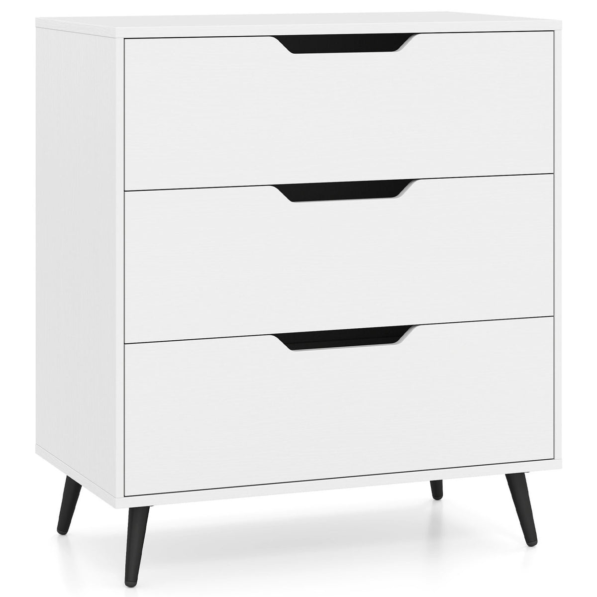 3-Drawer Rustic Farmhouse Wooden Storage Dresser