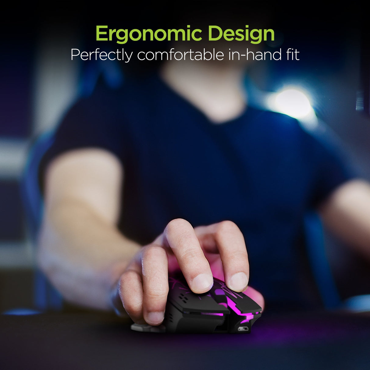 HyperGear Chromium Wireless Gaming Mouse for Extended Play Sessions