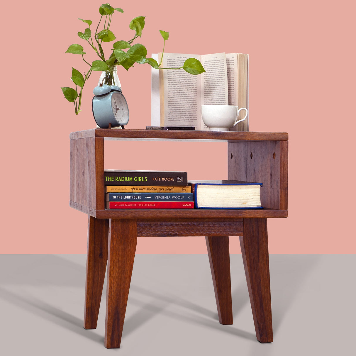 Acacia Serena Solid Wood Nightstand - Elegant and Durable Bedside Storage