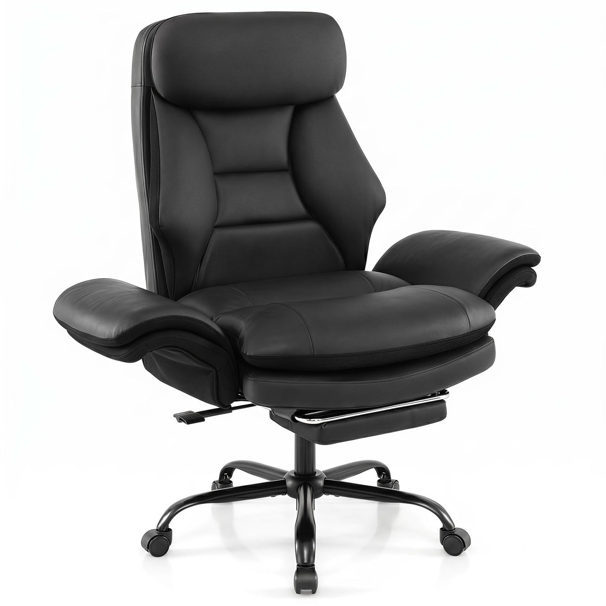 400 LBS Ergonomic Big and Tall Office Chair with Faux Leather
