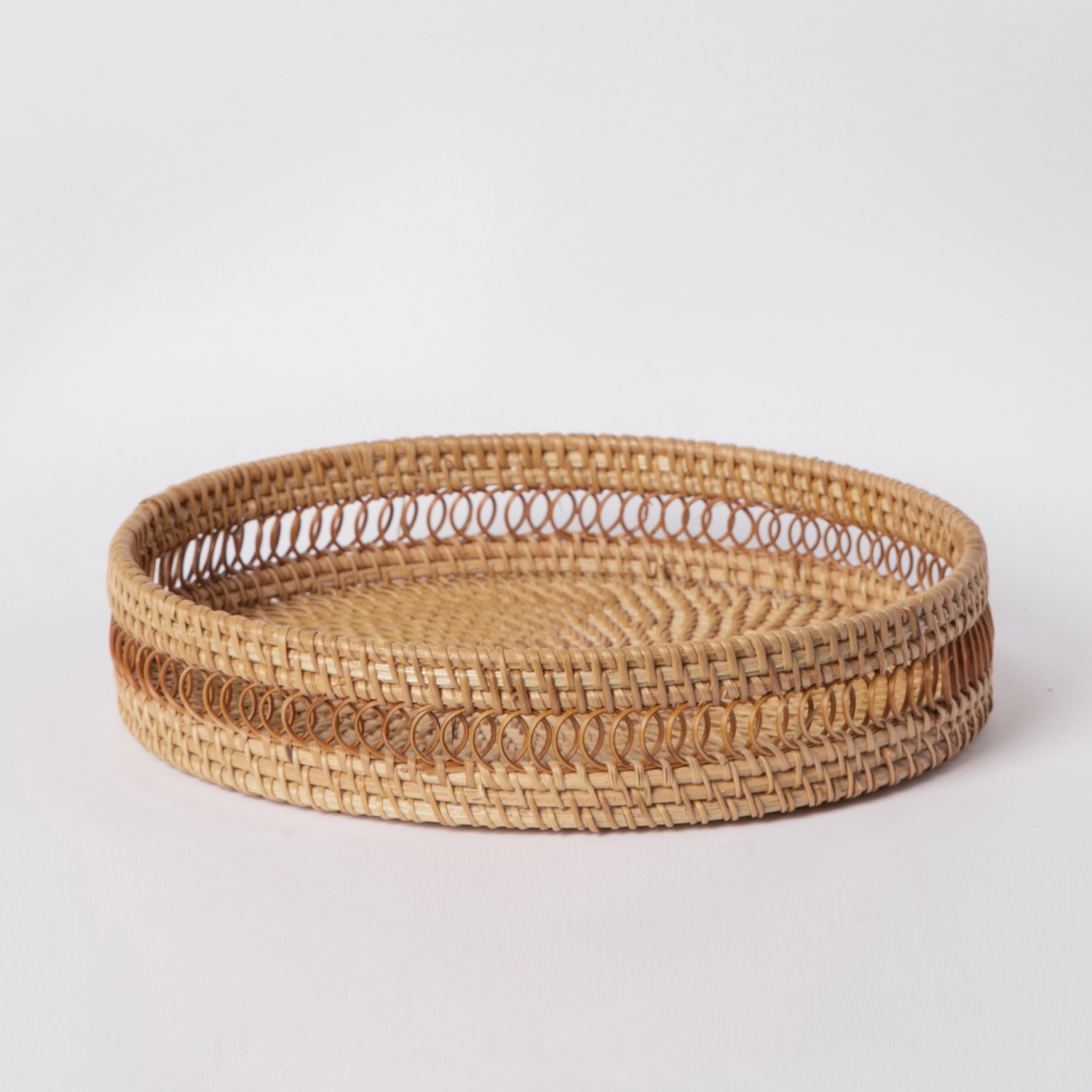 405 - Round Rattan Tray