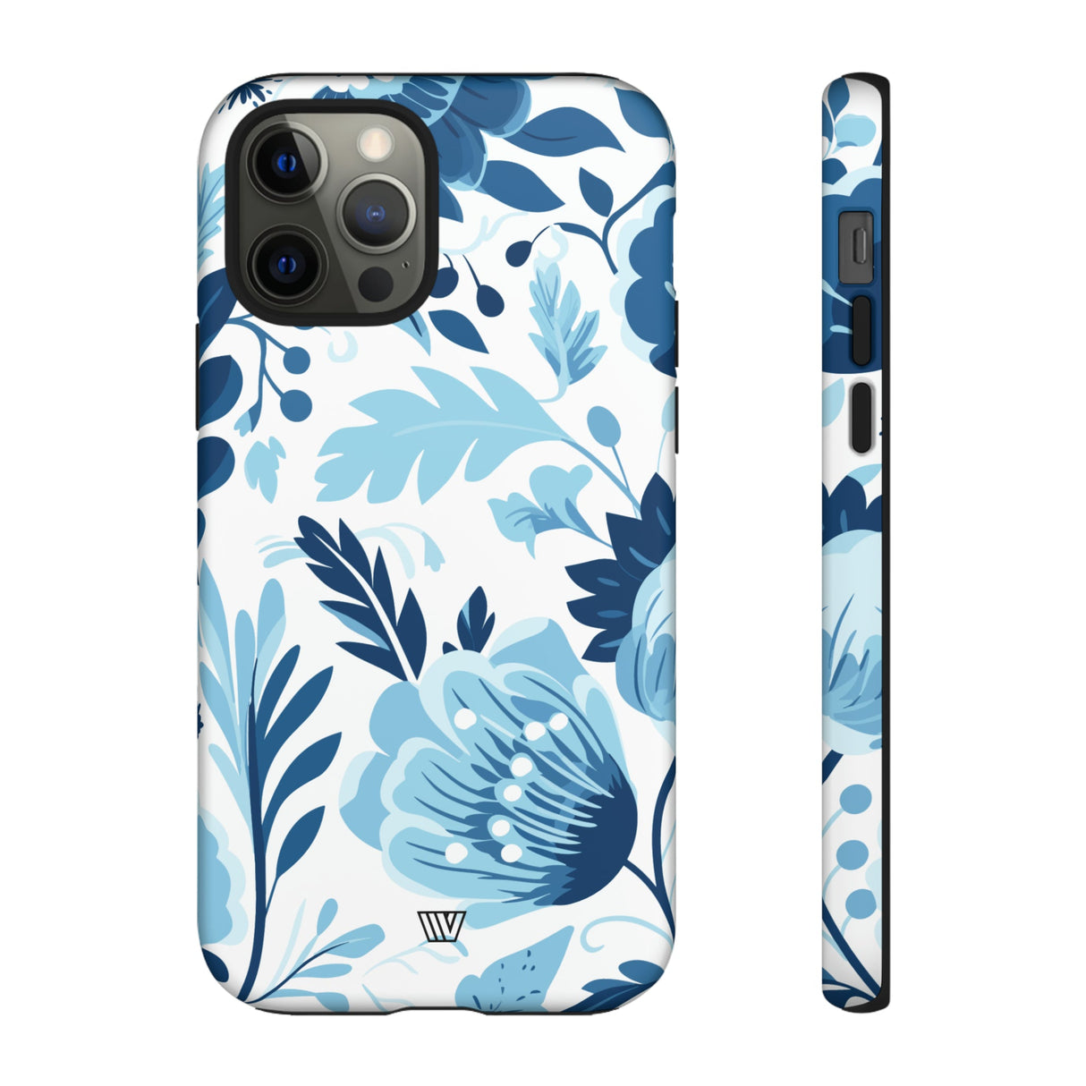 BLUE WHITE FLOWERS | Tough Phone Case