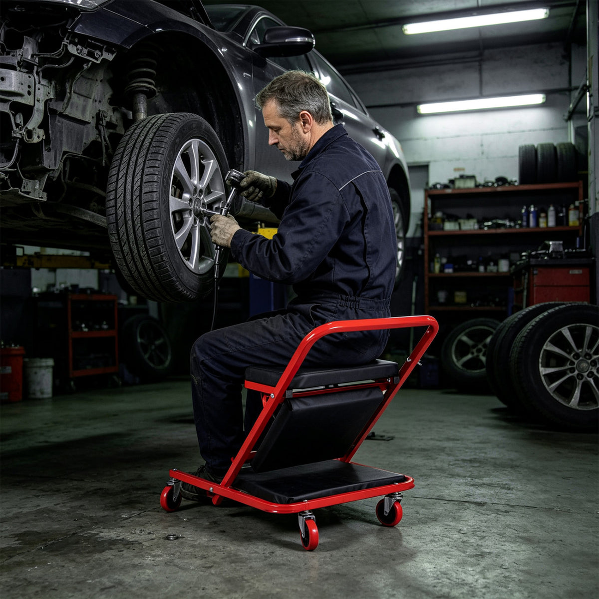41" Foldable Mechanic Creeper with 450 LBS Capacity