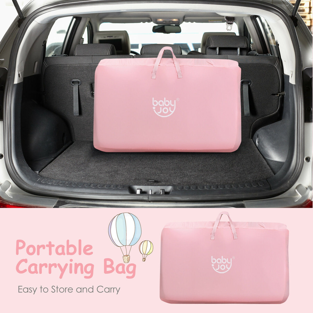 Travel Portable Baby Bed Side Sleeper Bassinet Crib with Carrying Bag