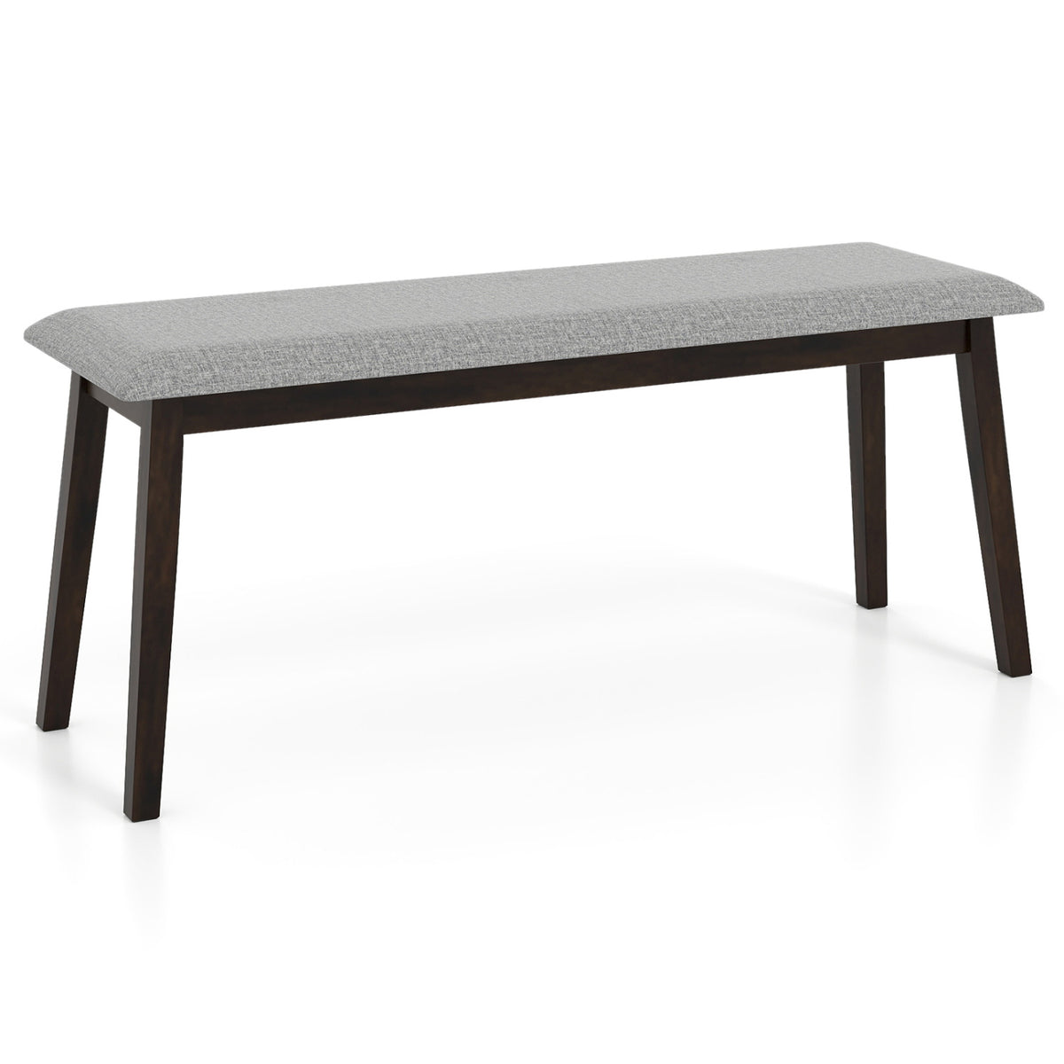 Upholstered Entryway Bench with Rubber Wood Frame