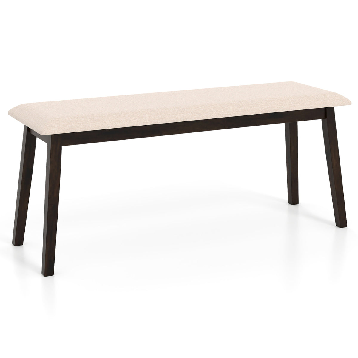 Upholstered Entryway Bench with Rubber Wood Frame