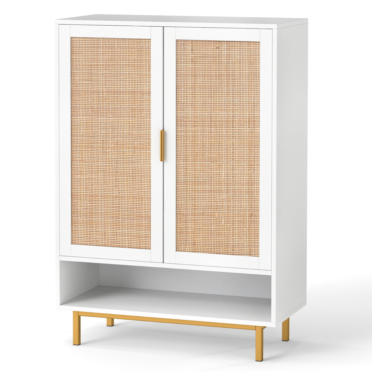 6-Tier Tall Shoe Cabinet with Double Doors