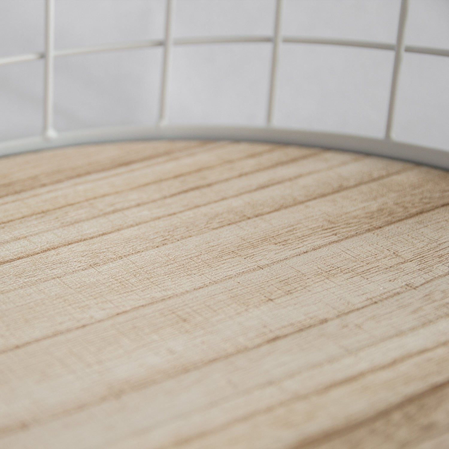 449 - Oval Metal & Wood Tray