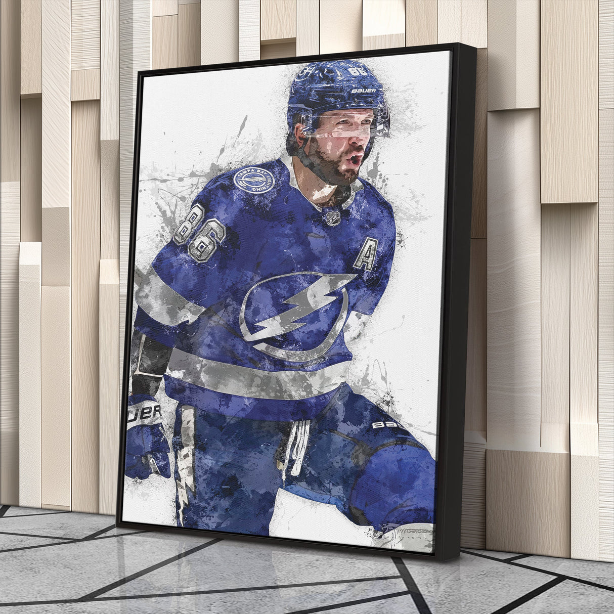 Nikita Kucherov Canvas Art – Tampa Bay Lightning Wall Decor