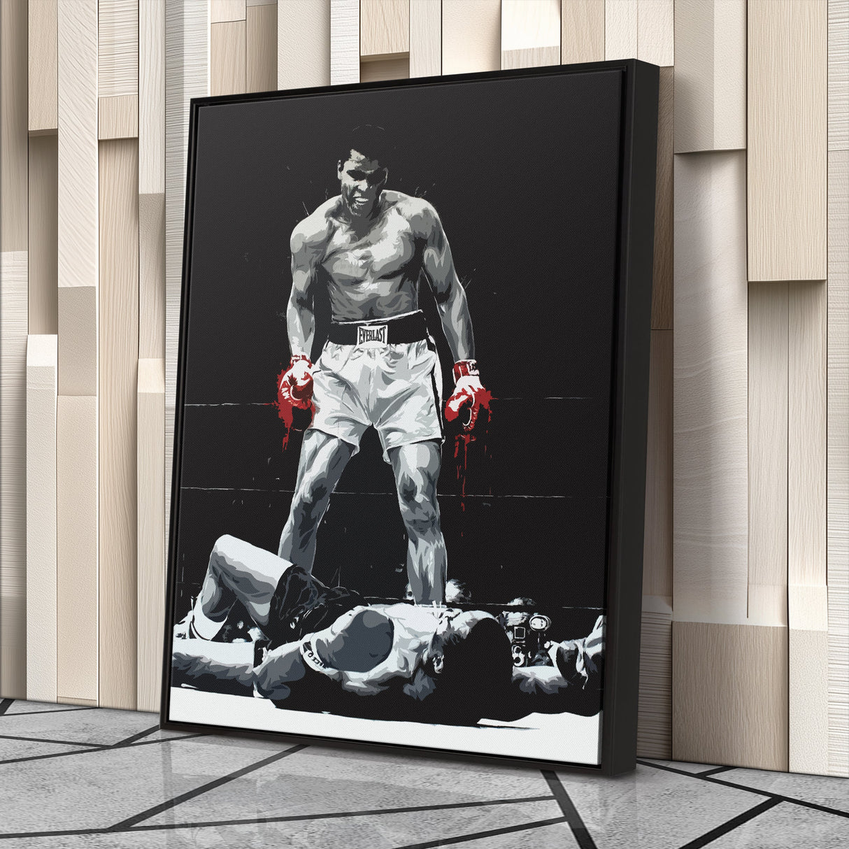 Muhammad Ali Canvas – Boxing Illustration Wall Art Decor