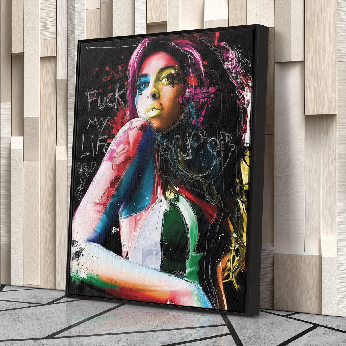 Amy Winehouse Canvas – Pop Music Wall Art for Home Decor