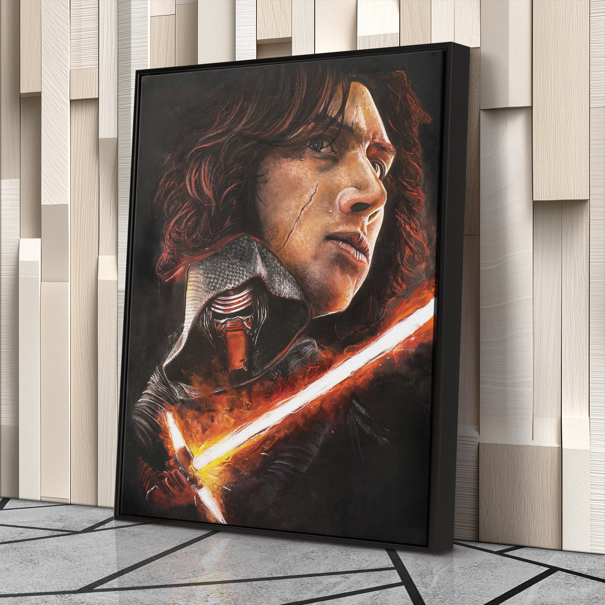 Kylo Ren Star Wars Poster Canvas Wall Art Decor - Dark Side Art