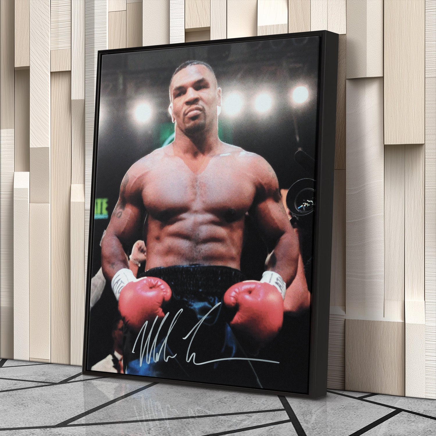 Mike Tyson Autograph Canvas – Boxing Wall Art Decor