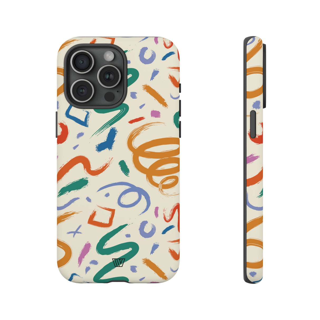 DOODLE BRUSH STROKES | Tough Phone Case