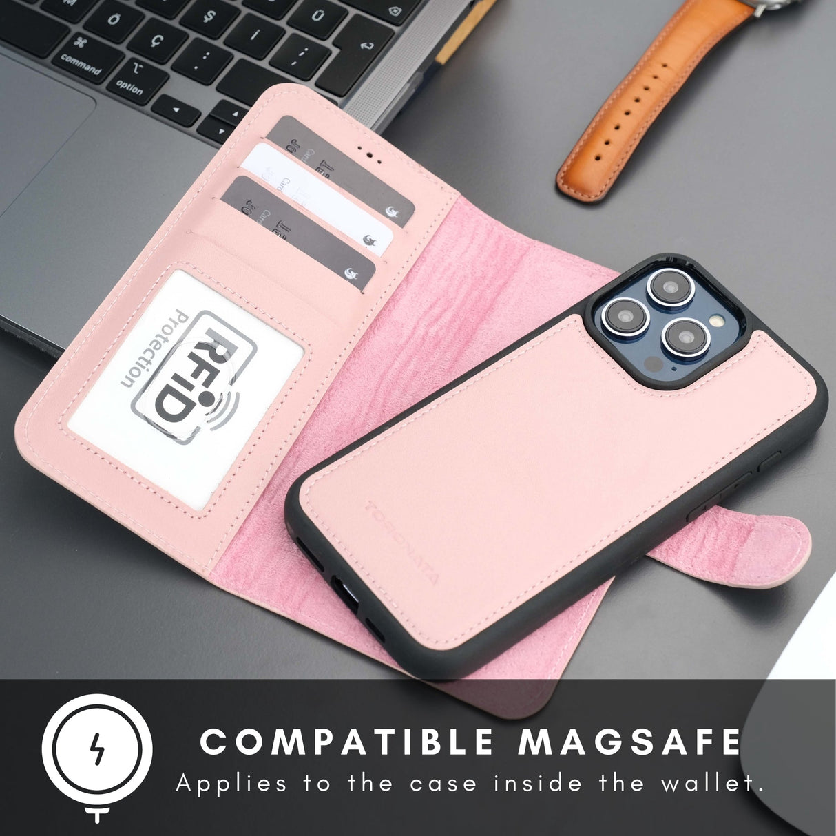 Casper Leather iPhone 14 Pro Max Wallet Case | MagSafe