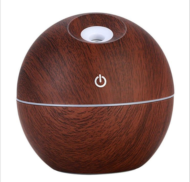 USB Ultrasonic Aroma Diffuser & Humidifier with 7-Color LED Light