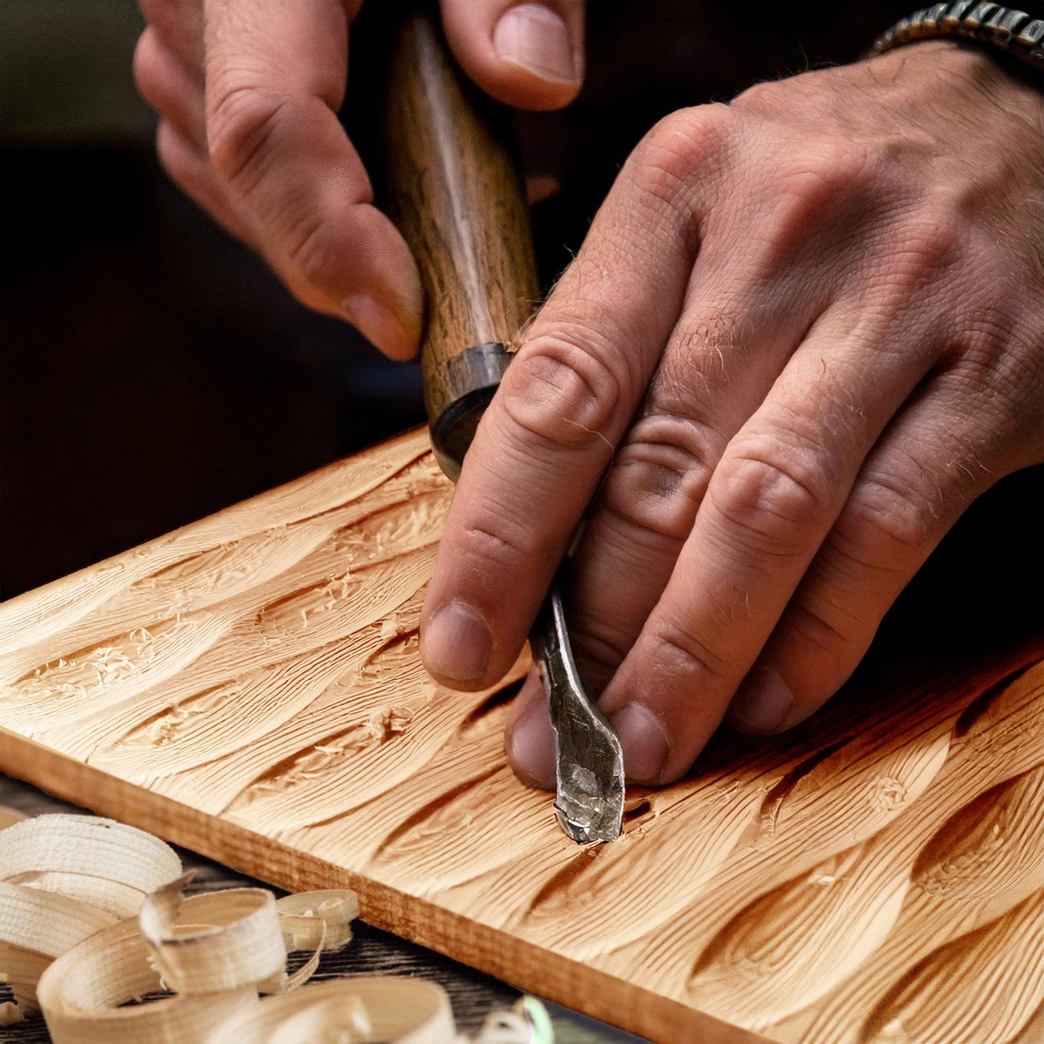 Acacia Elara Solid Wood TV Stand with Storage and Cable Management for TVs up to 80"