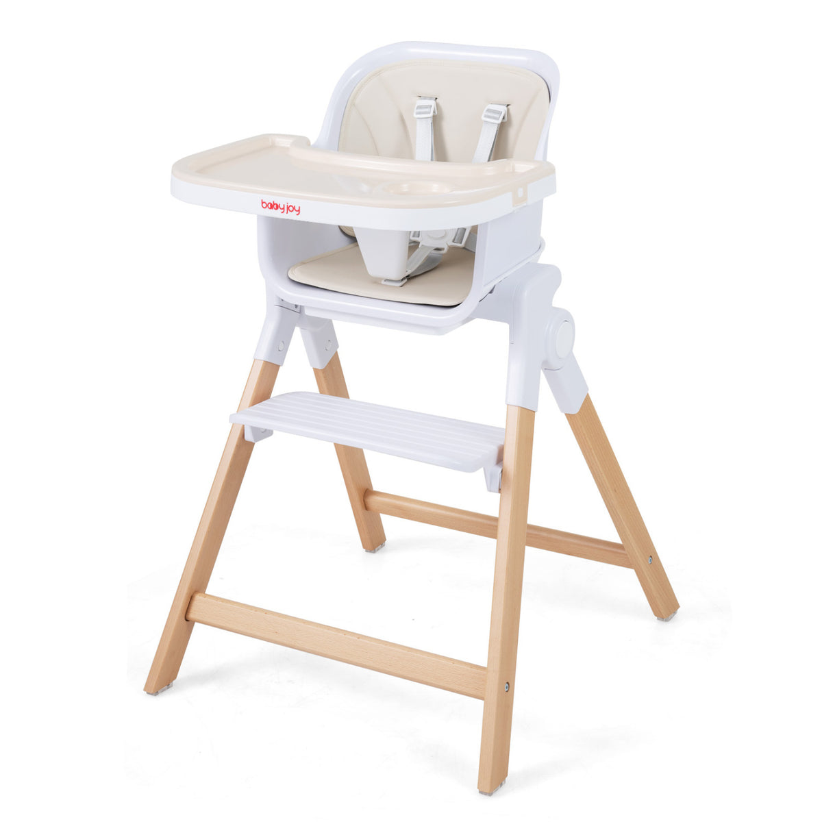 4-in-1 Convertible Baby High Chair with Detachable and Adjustable Tray