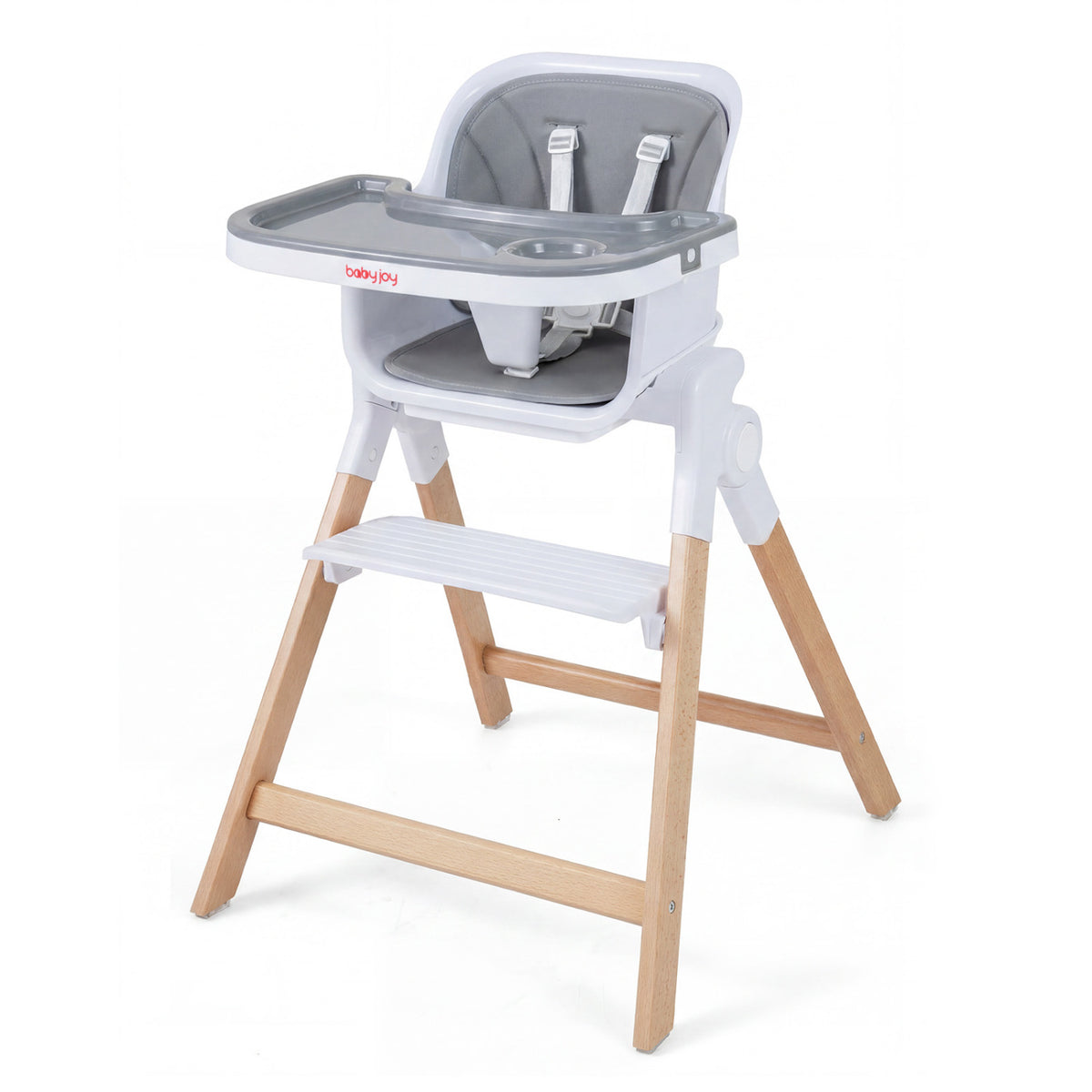 4-in-1 Convertible Baby High Chair with Detachable and Adjustable Tray