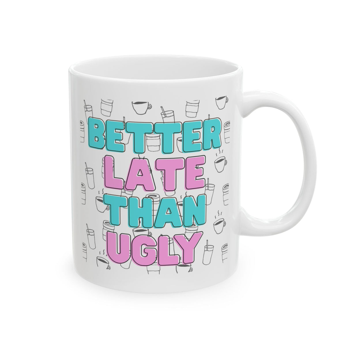 Ceramic Mug with Fun Coffee Quote, Perfect for Coffee Lovers, Great Gift for Birthdays