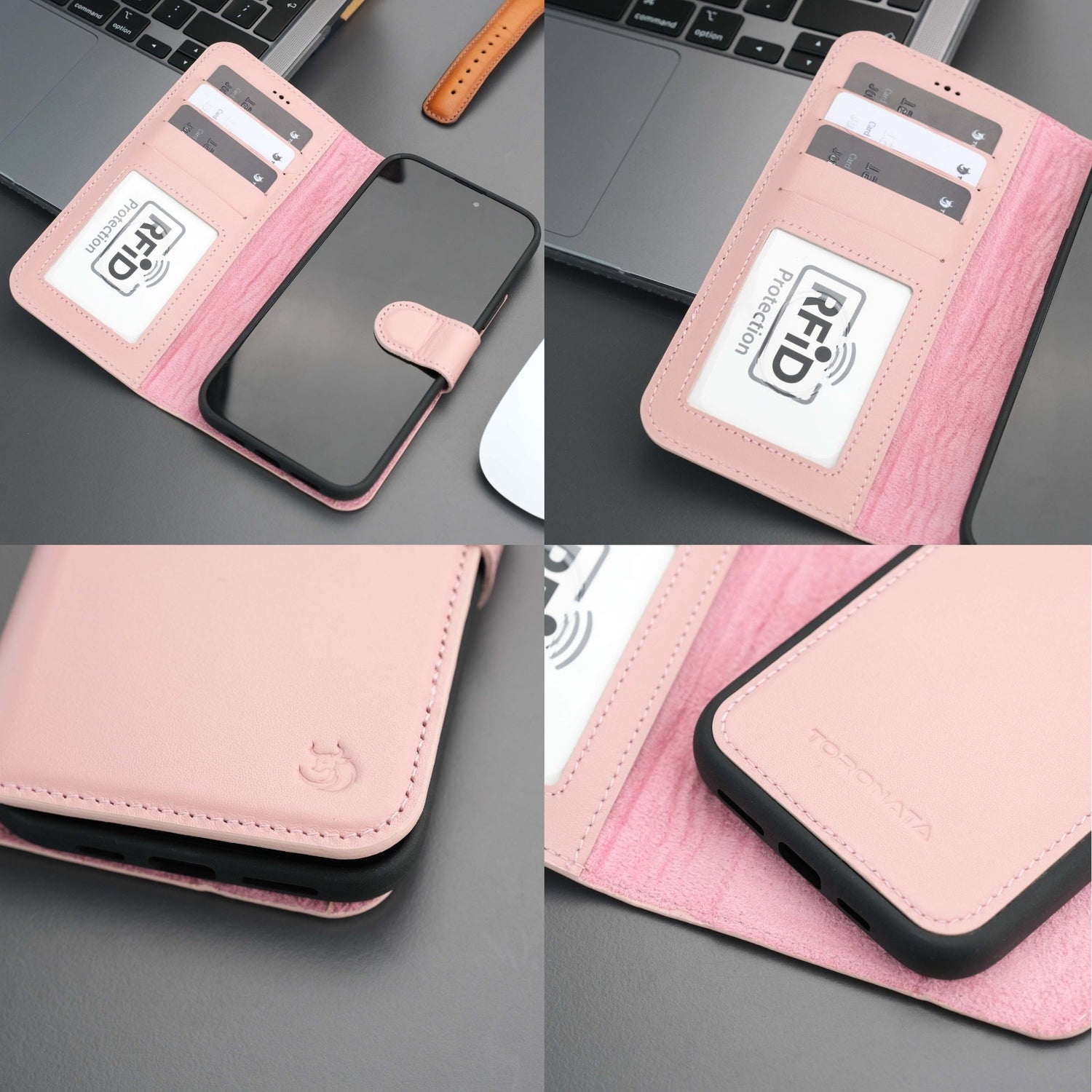 Casper Leather iPhone 15 Wallet Case | Detachable MagSafe Compatible RFID Protection