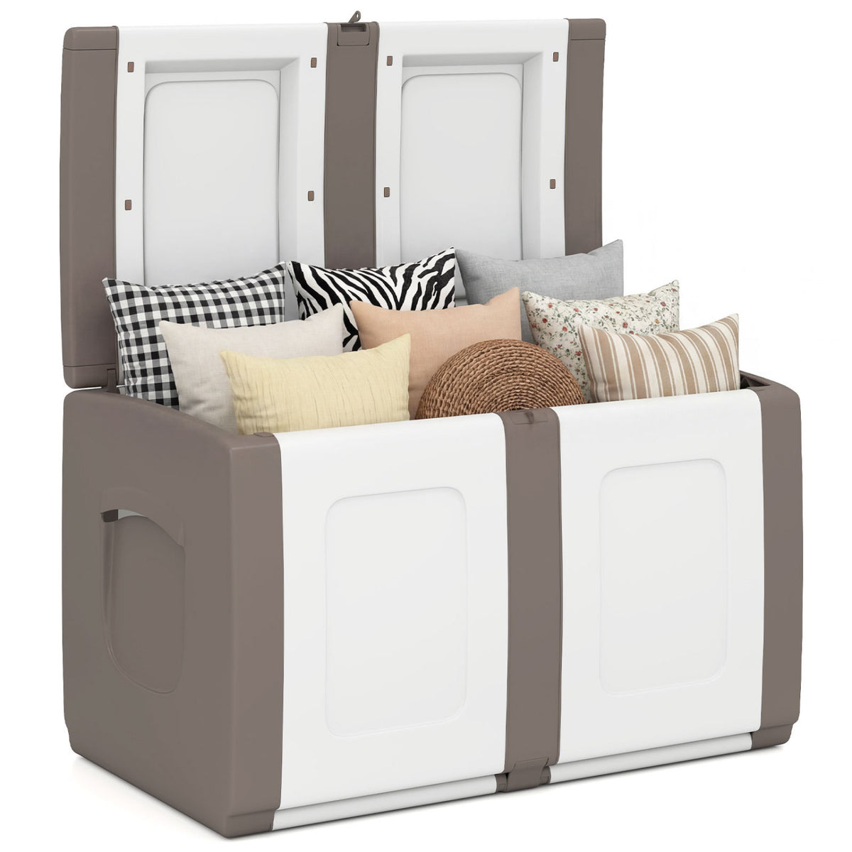 Patio Container with Lockable Lid for Packages and Garden