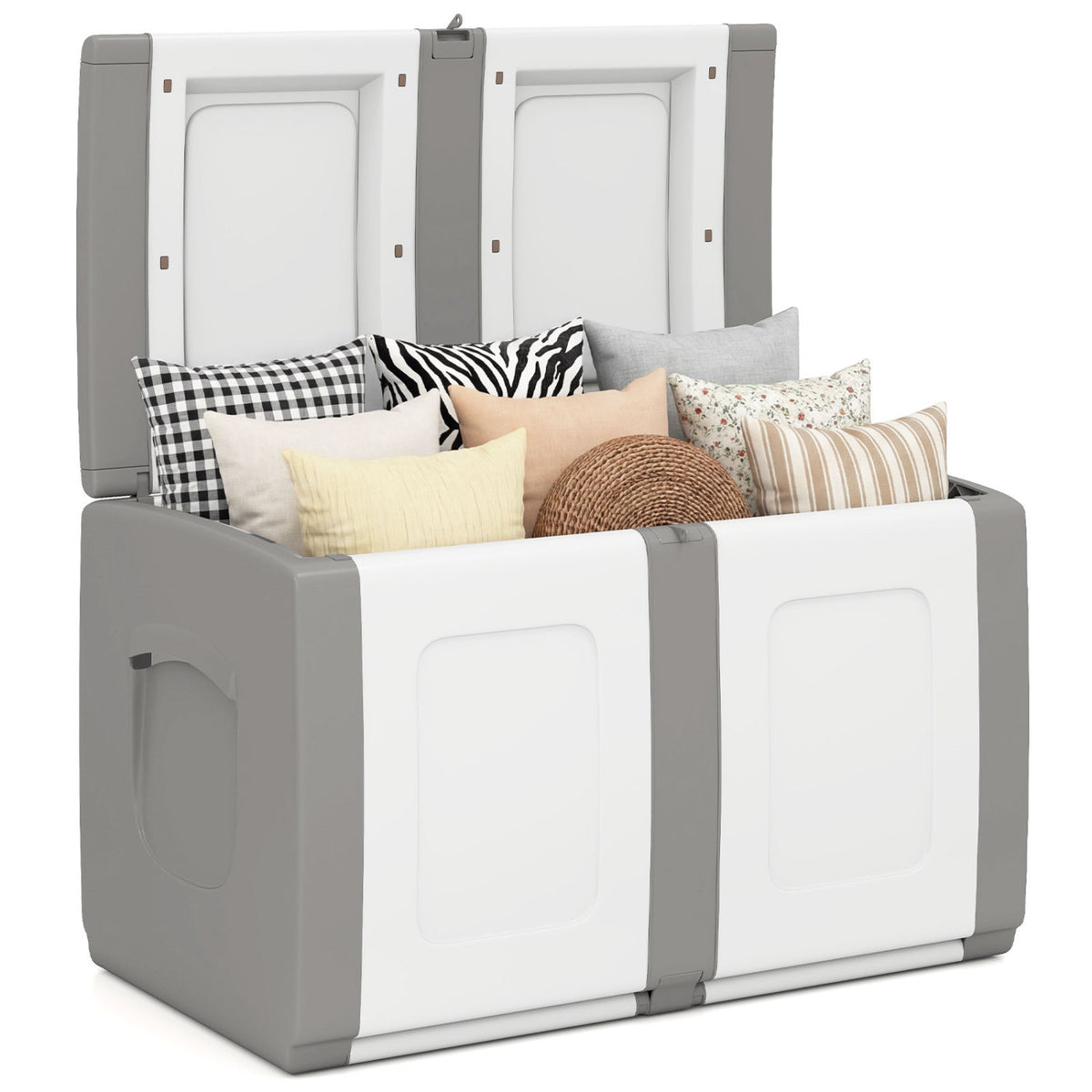 Patio Container with Lockable Lid for Packages and Garden