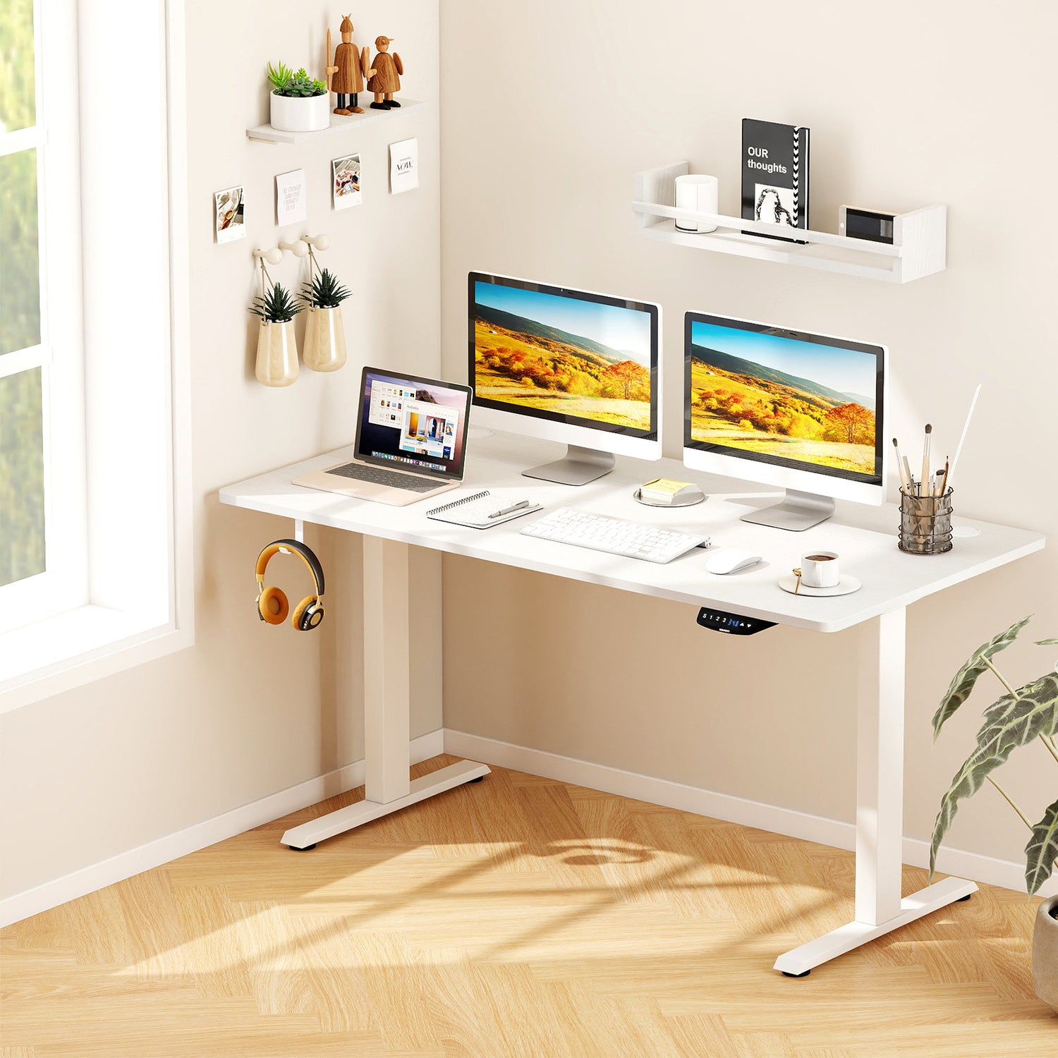 55" x 28" Universal Tabletop for Standard and Standing Desk Frame