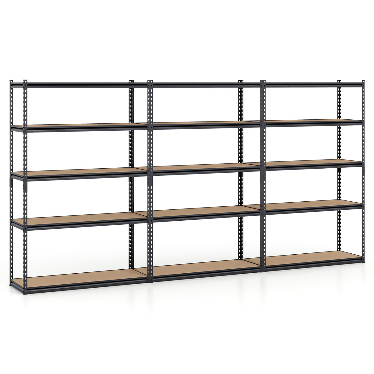 5-Tier Garage Shelving Unit for Warehouse and Basement-Set of 2