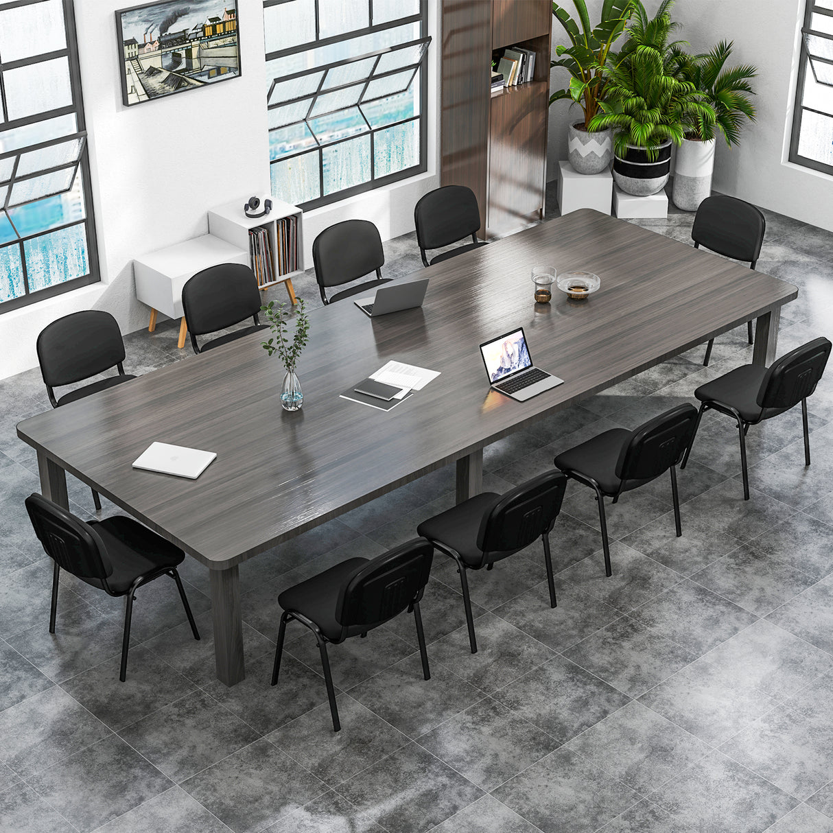 5 Pieces Elegant Conference Office Chair Set for Guest Reception