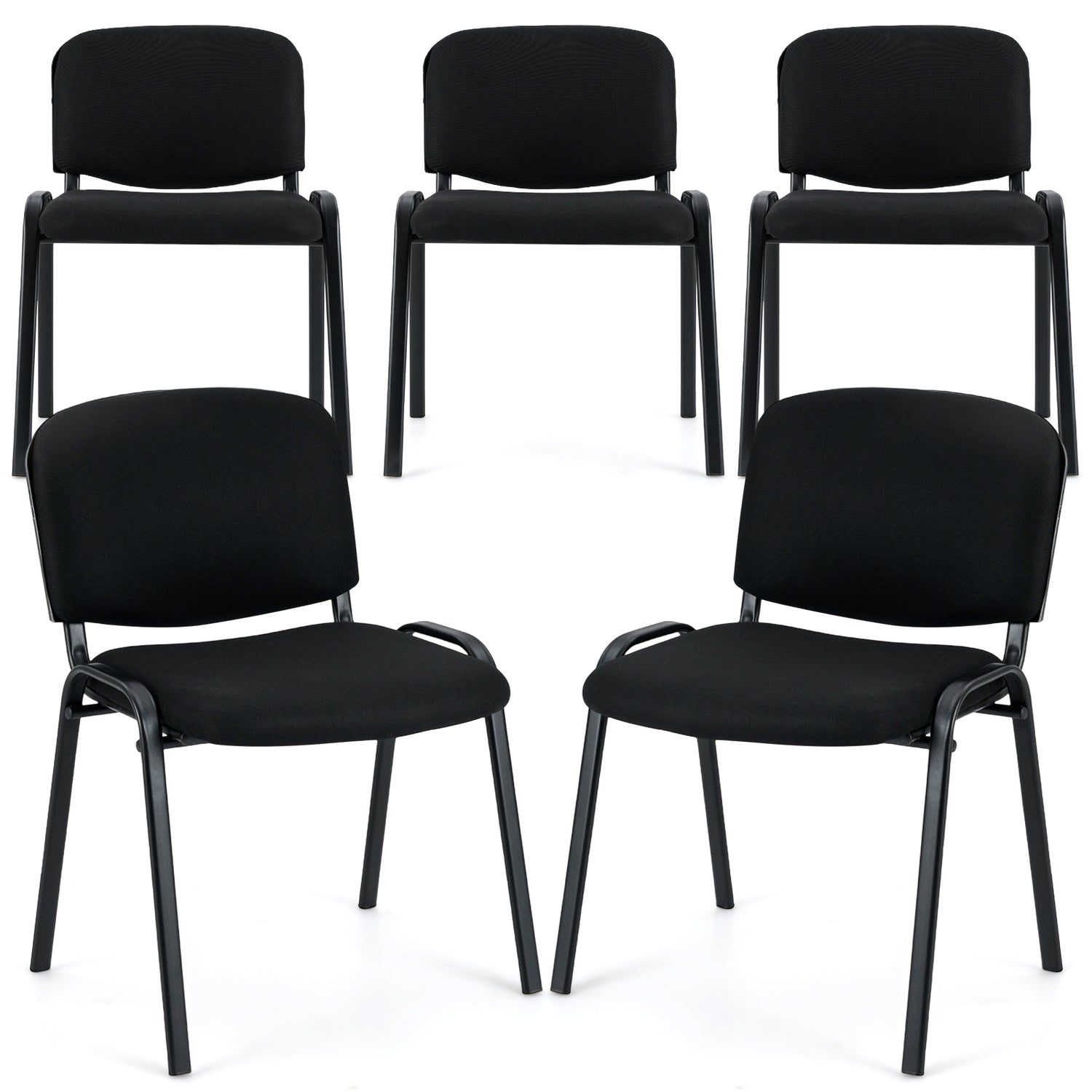 5 Pieces Elegant Conference Office Chair Set for Guest Reception
