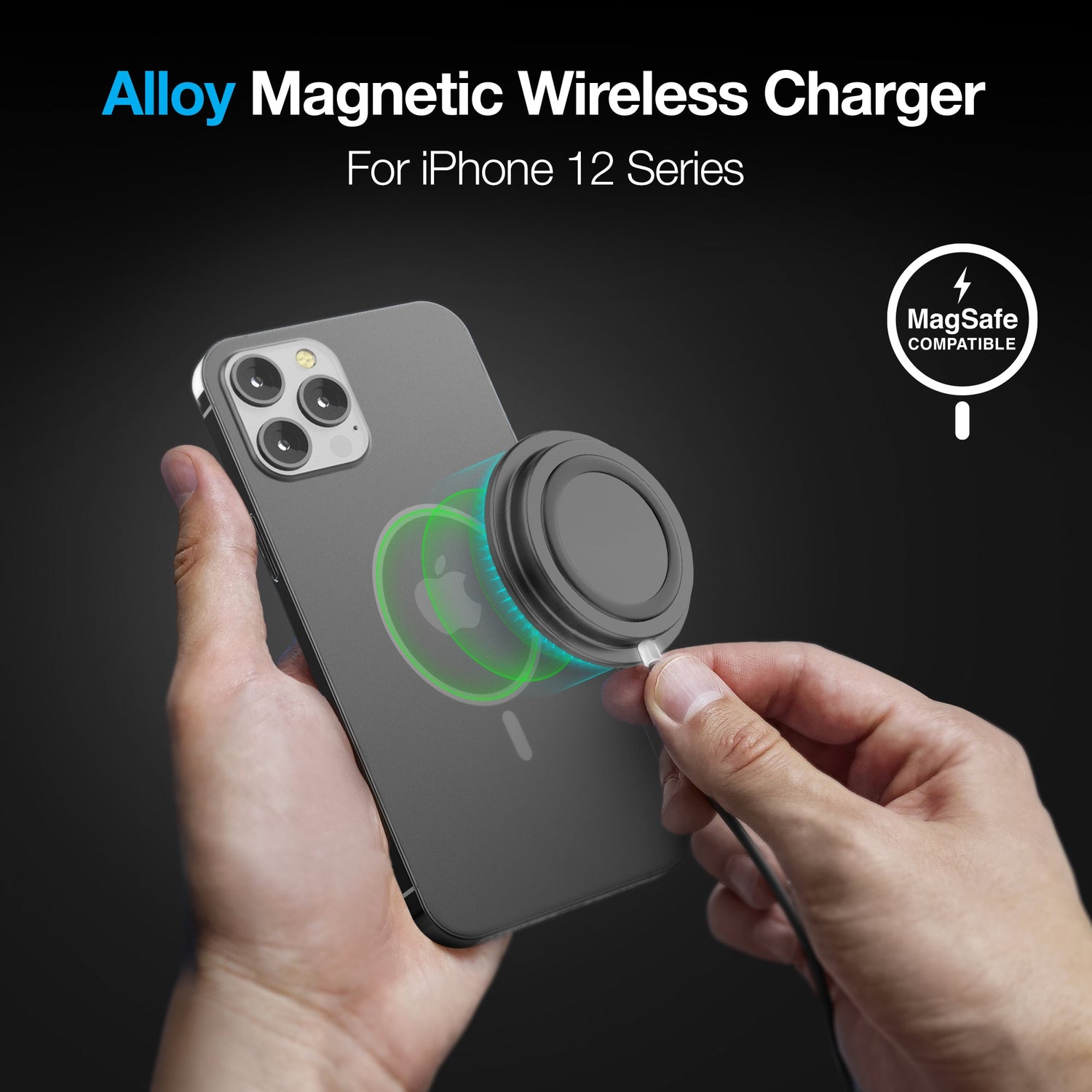 Naztech Alloy Magnetic 15W Wireless Fast Charger