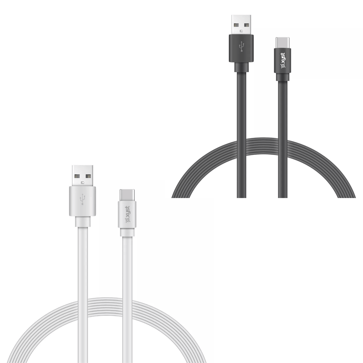 Xyst Charge and Sync USB to USB-C Flat Cable 4Ft